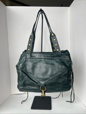 Botkier dark green satchel shoulder bag